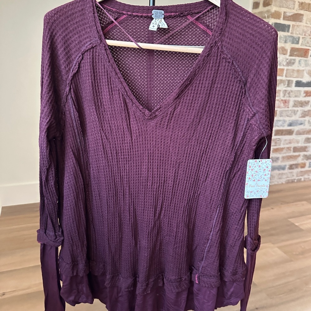 NWT Free People V-Neck Top XS